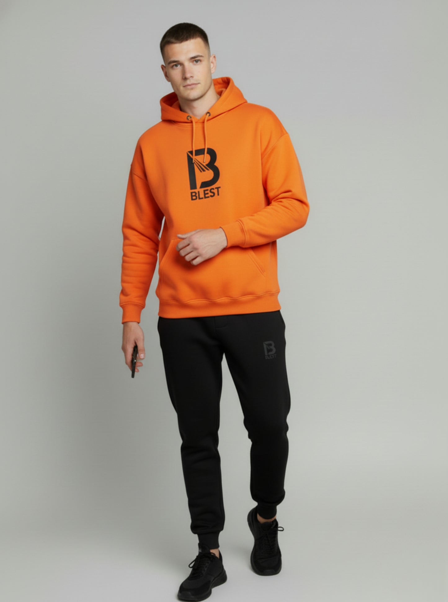 Blest Black/Orange Native II Tracksuit
