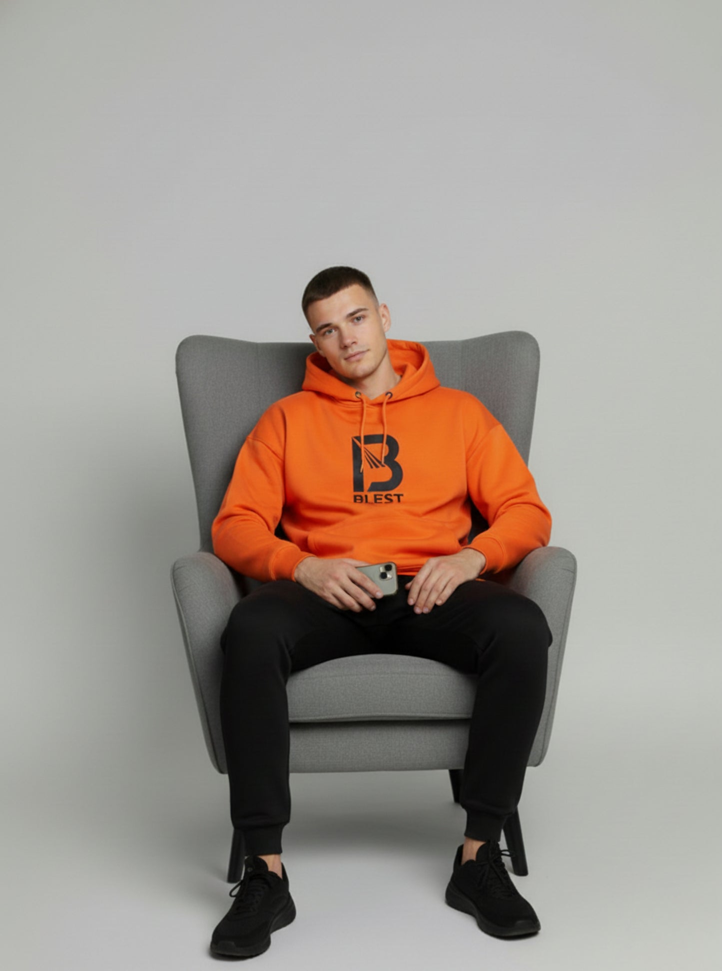 Blest Black/Orange Native II Tracksuit